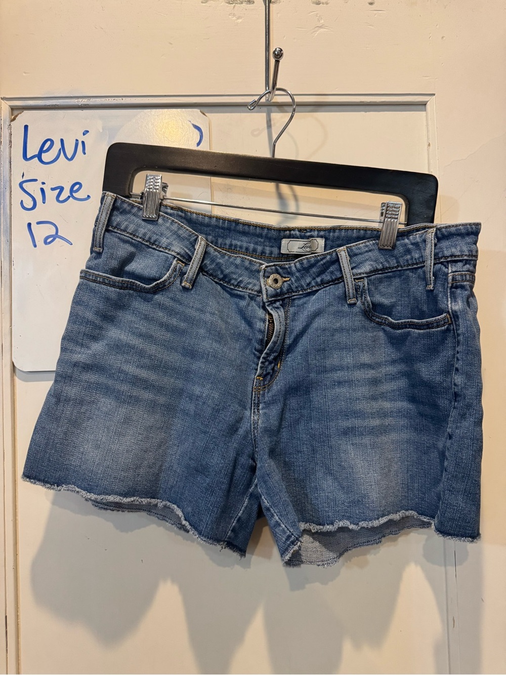Levi's Women's Light Blue Denim Cutoff Shorts